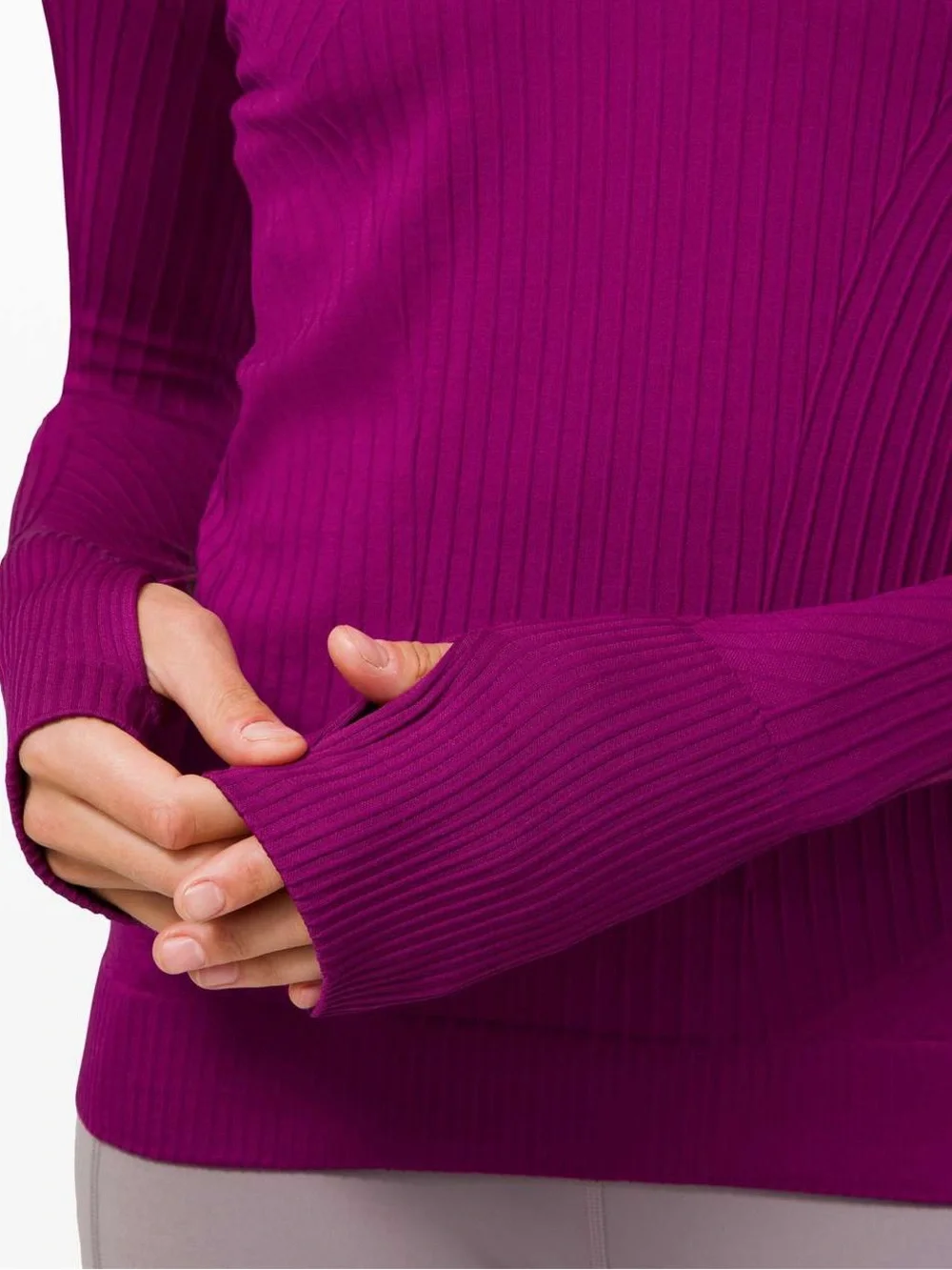 Lululemon Rest Less Pullover Long Sleeve Deep Fuchsia